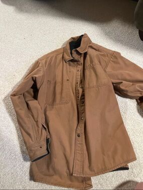 Men's Brown Work Jacket - Durable Utility Coat